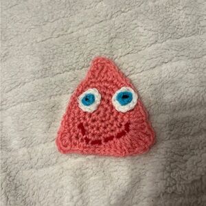 Patrick star crochet appliqué